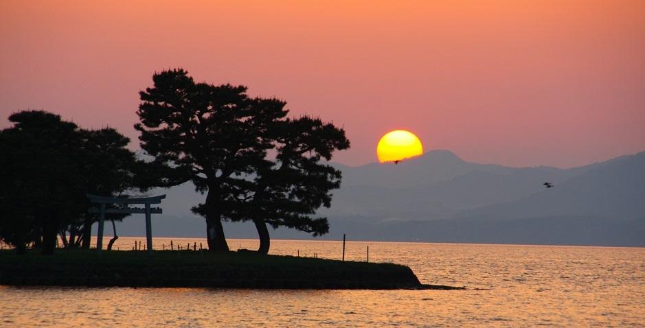 宍道湖の夕景