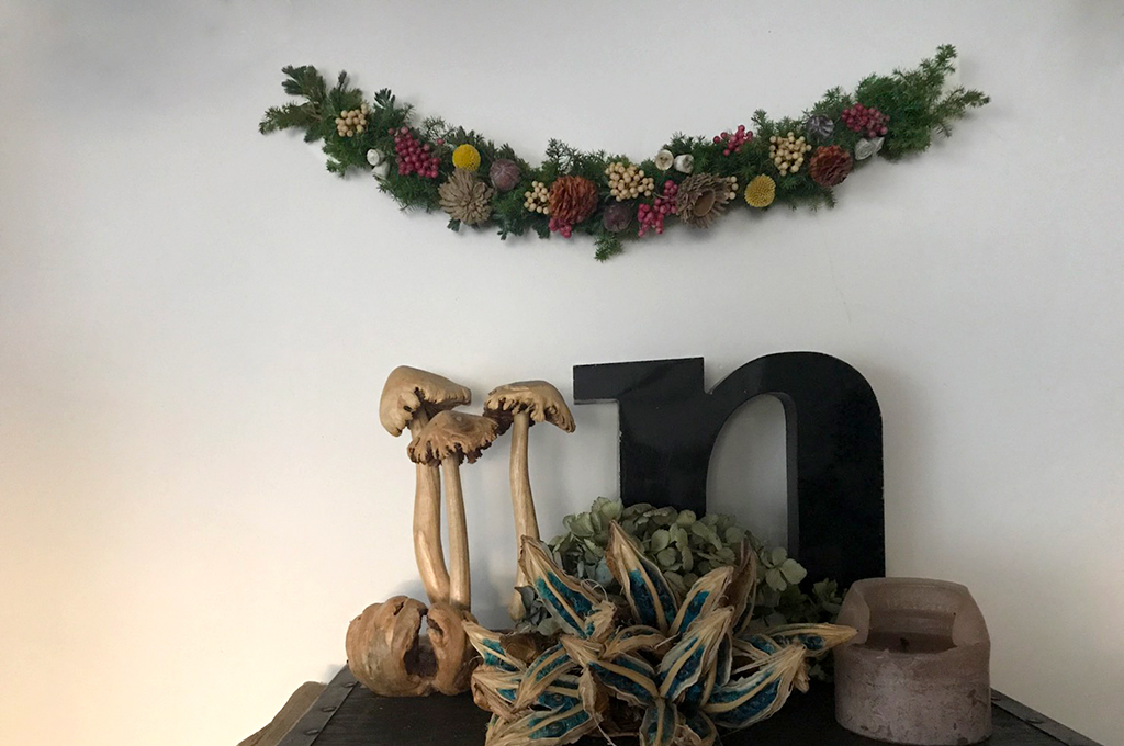 スワッグで作るクリスマス飾り 花のある暮らし番外編