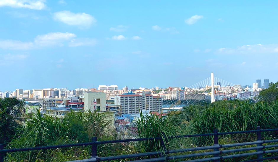 沖縄空手会館前からの眺望