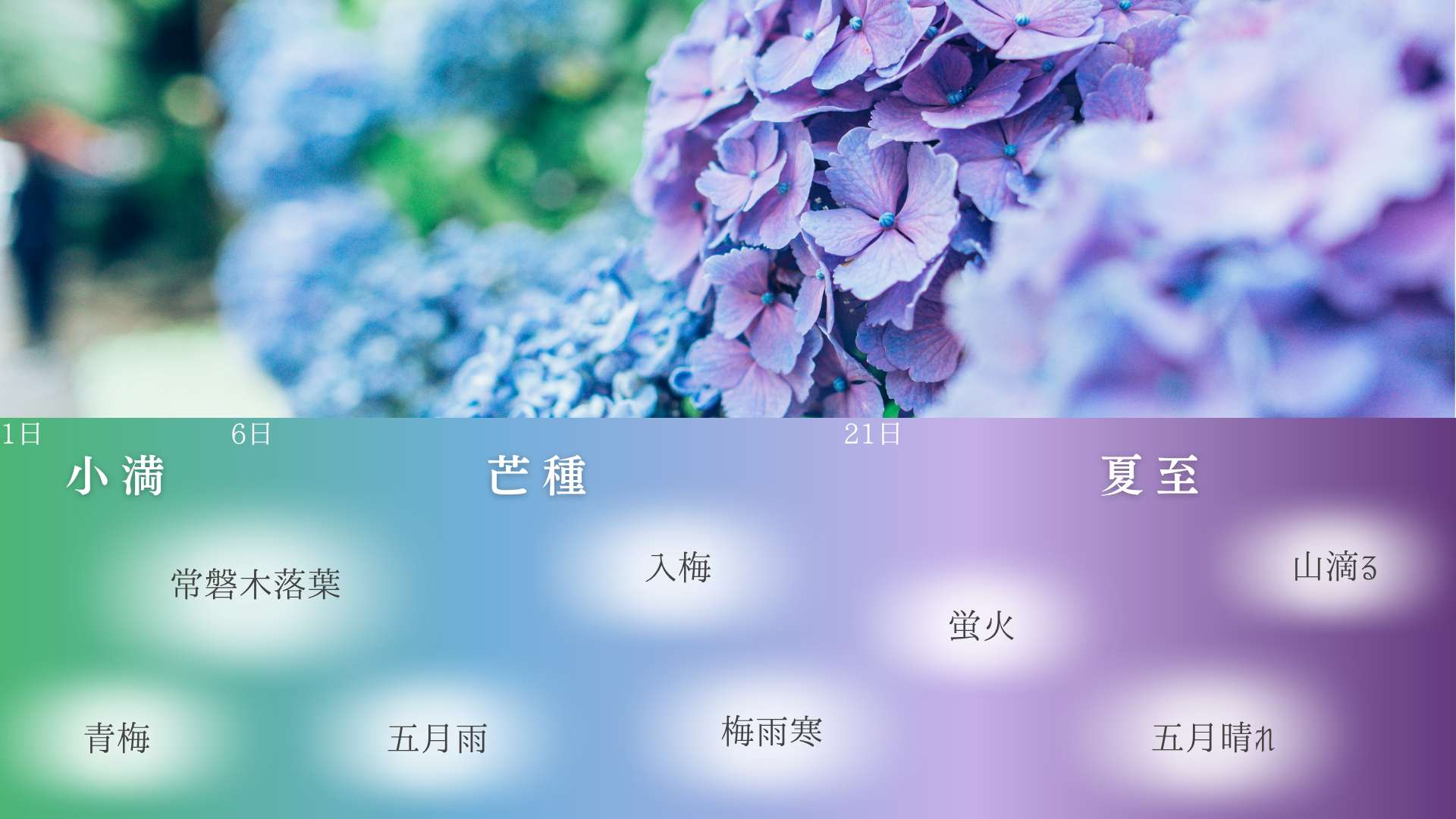 6月の自然を表す「ことば」