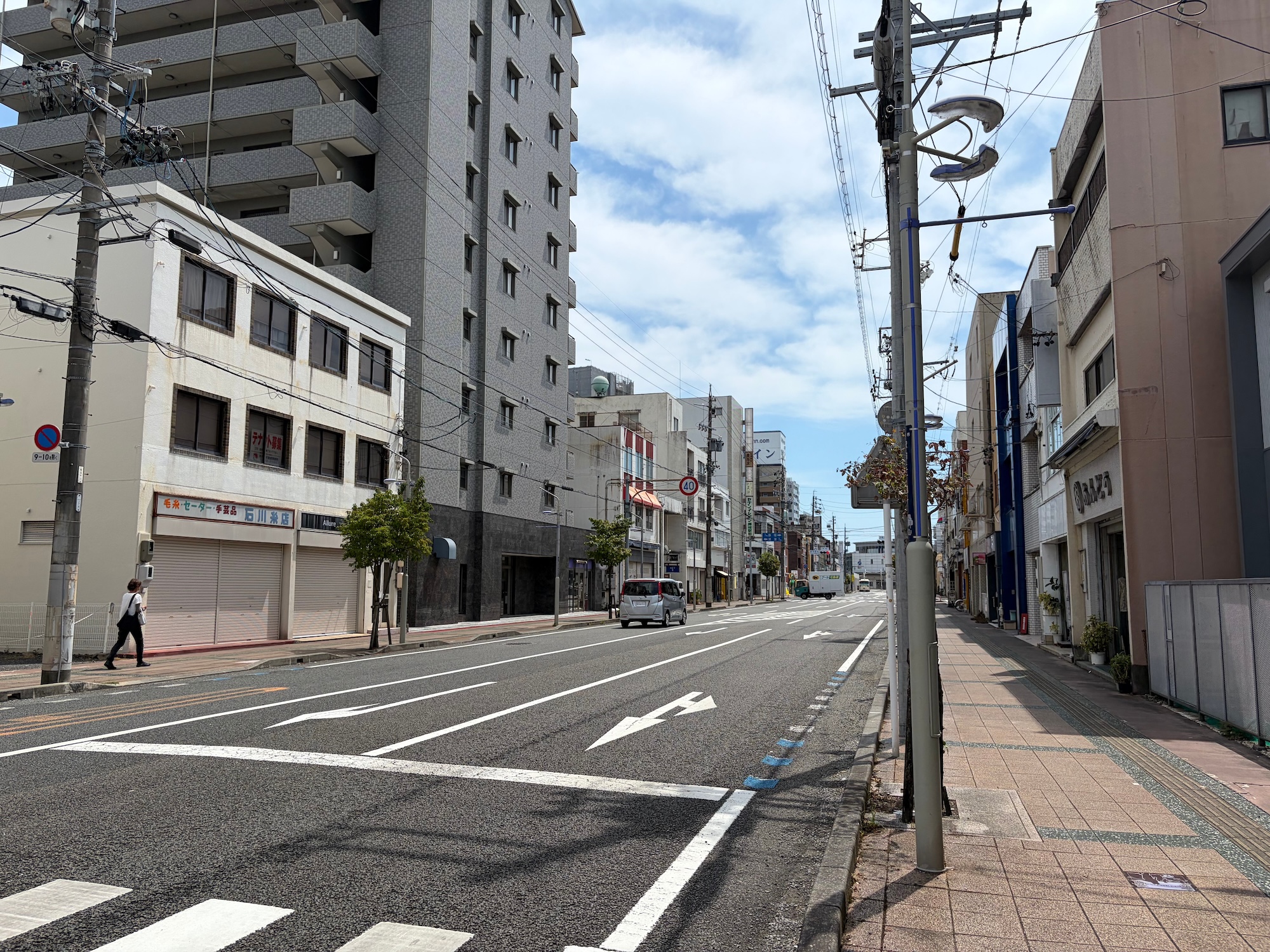藤枝駅前の通りの様子
